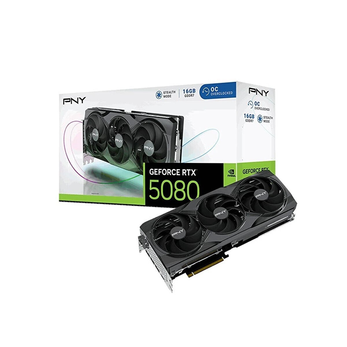 PNY RTX5080 OC 16GB GDDR7 256Bit 3xDP/1xHDMI(VCG508016TFXPB1-O)