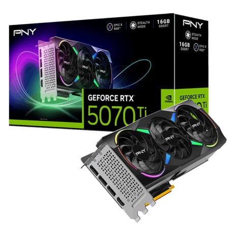 PNY GEFORCE RTX5070TI ARGB EPIC-X 16GB GDDR7 256Bit 3xDP/1xHDMI (VCG5070T16TFXXPB1)