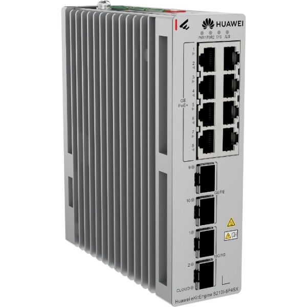 HUAWEI eKIT S210I-8T4SX 8 PORT 10/100/1000 2 X 2.5GE SFP + 2 X 10G SFP+ L2 CLOUDE YÖNETİLEBİLİR ENDUSTRİYEL SWITCH