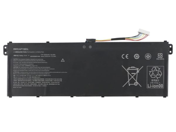 RETRO Acer Aspire AP19B5L 4-Cell Notebook Bataryası (52Wh)