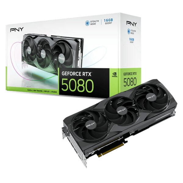 PNY VCG508016TFXPB1 GEFORCE RTX5080 16GB GDDR7 256Bit 3xDP/1xHDMI