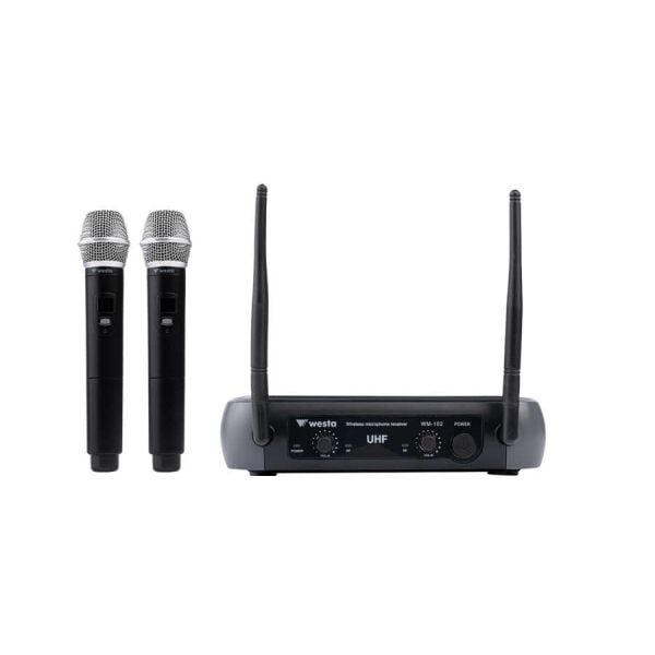WESTA WM-102H 1 RECEIVER 2 HANDHELD MİKROFON SETİ