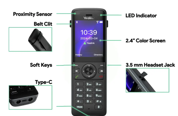Yealink AX83H Wi-Fi IP Phone