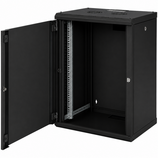 Lande 16U 19'' W600mm x D450mm Duvar Tipi Kabinet LN-PR16U6045-BL