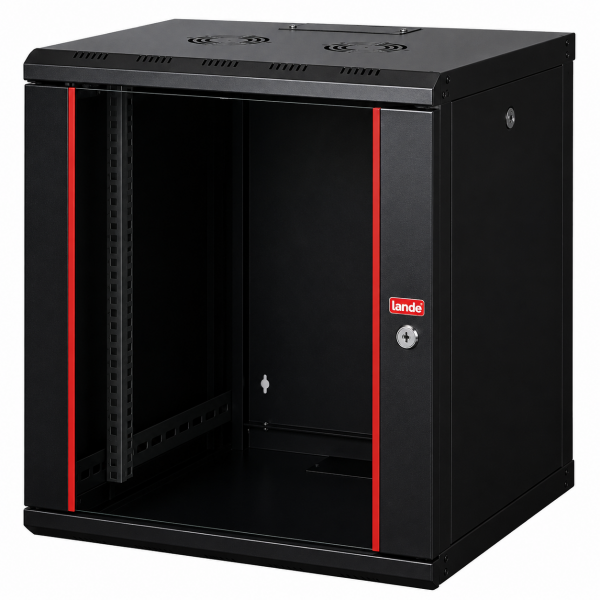 Lande 16U 19'' W600mm x D600mm Duvar Tipi Kabinet LN-PR16U6060-BL