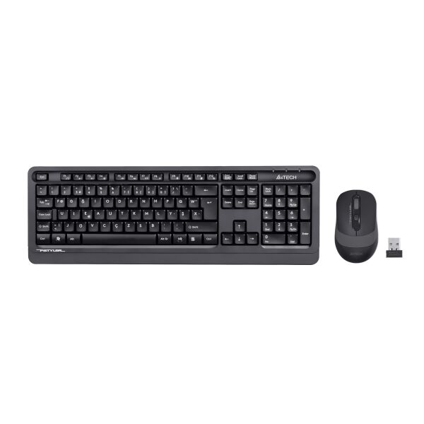 A4 TECH FG1010 KABLOSUZ STANDART GRİ F KLAVYE MOUSE