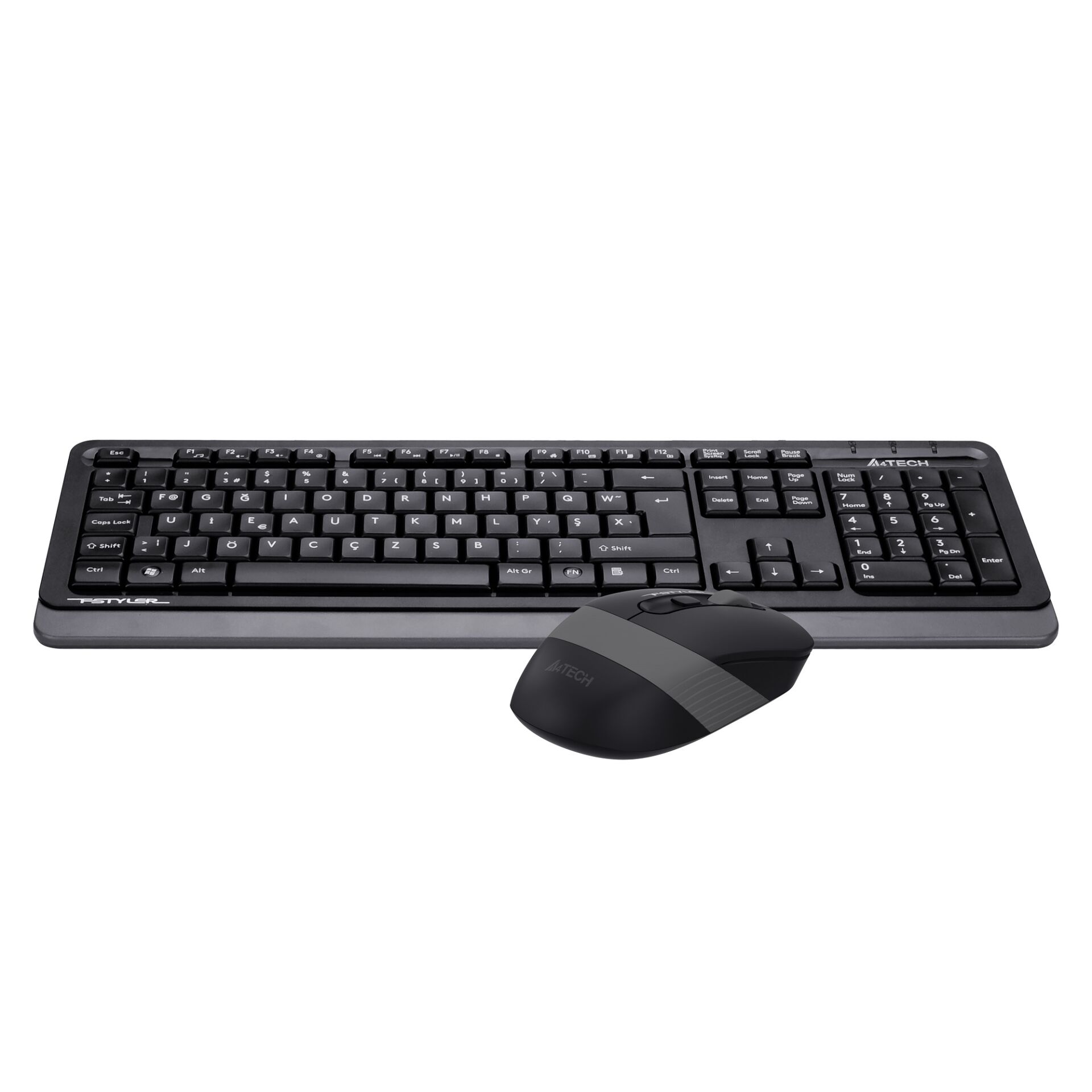 A4 TECH FG1010 KABLOSUZ STANDART GRİ F KLAVYE MOUSE