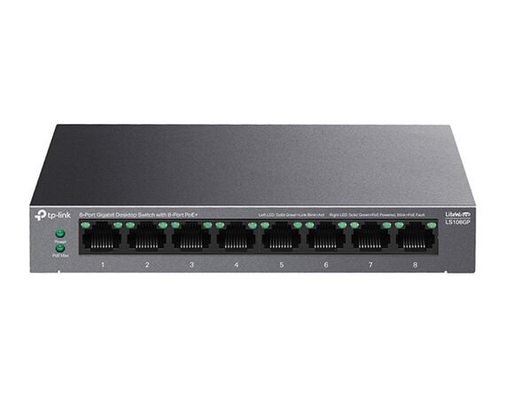 TP-LINK LS108GP 8-Port Gigabit Desktop Switc
