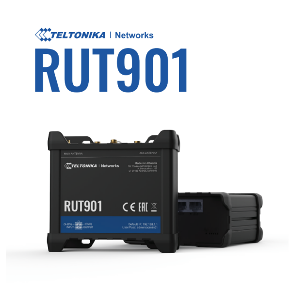 Teltonika Networks RUT901 4G Dual SIM Card Router