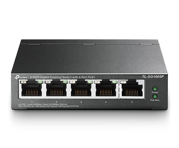 TP-LINK Omada  TL-SG1005P 5-Port Gbit Desktop Sw