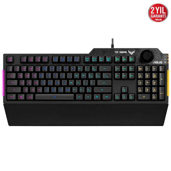 ASUS TUF GAMING K1 RGB MECH BRANE TR SİYAH USB TR GAMING KLAVYE Q