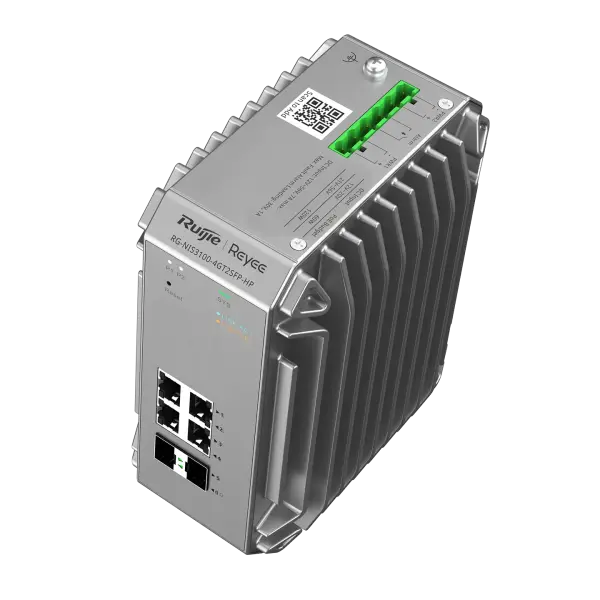 Ruijie Reyee RG-NIS3100-4GT2SFP-HP 4 Port PoE+ 2 SFP Endüstriyel Switch