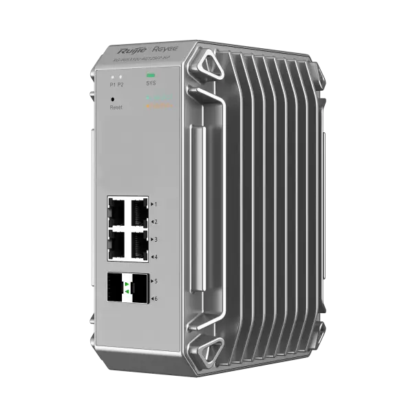 Ruijie Reyee RG-NIS3100-4GT2SFP-HP 4 Port PoE+ 2 SFP Endüstriyel Switch