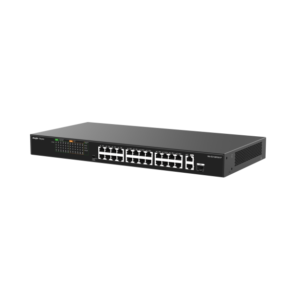 Ruijie Reyee RG-ES126FGS-P 24 Port PoE 2 Uplink + 1 SFP 370W Rackmount Switch