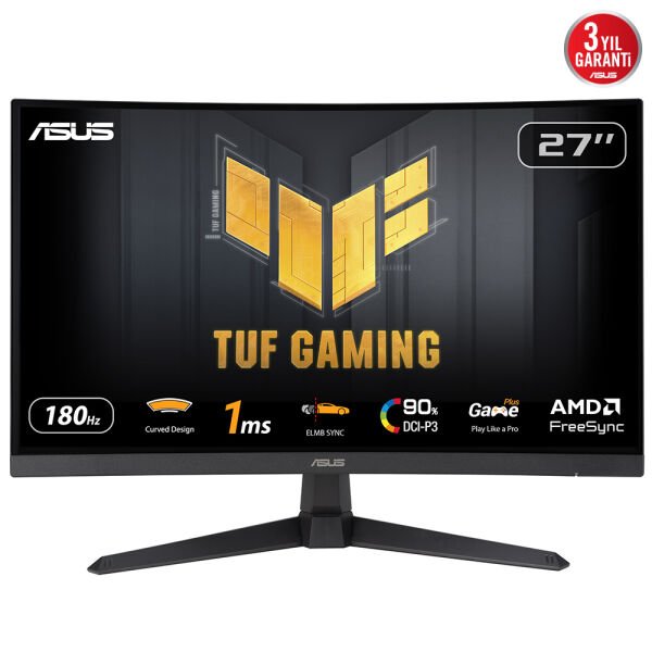 ASUS TUF GAMING VG27VQ3B 27'' 1MS 180Hz 1920x1080 DP/HDMI CURVED GAMING MONITOR