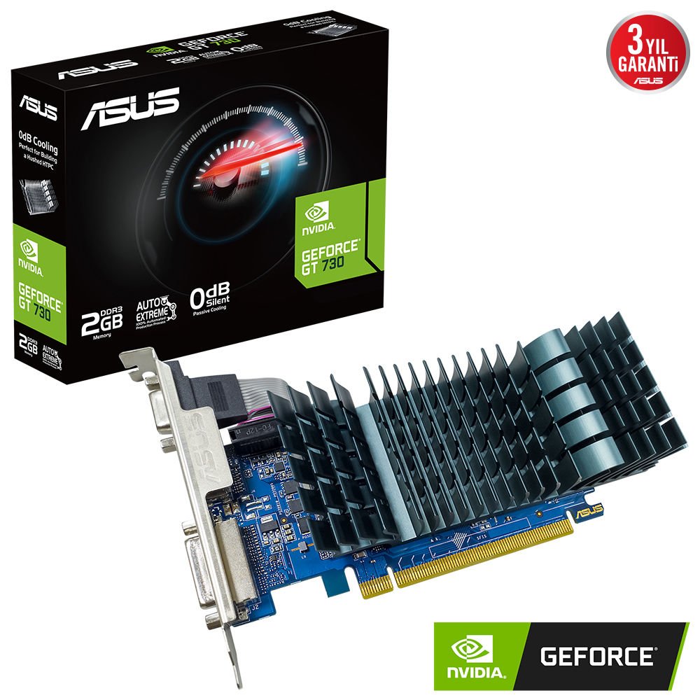 ASUS GT730-SL-2GD3-BRK-EVO GT730 2GB GDDR5 64Bit 4xHDMI 16X