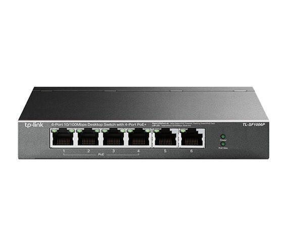 TP-LINK Omada TL-SF1006P 67W 4p PoE Switch 2 upl
