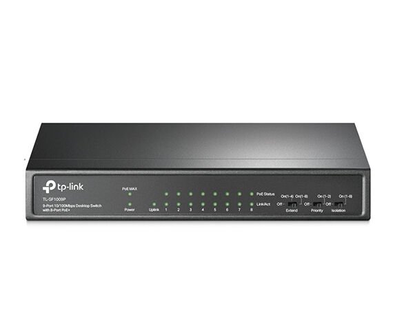 TP-LINK Omada TL-SF1009P 65W 8p PoE Sw with 1 upl
