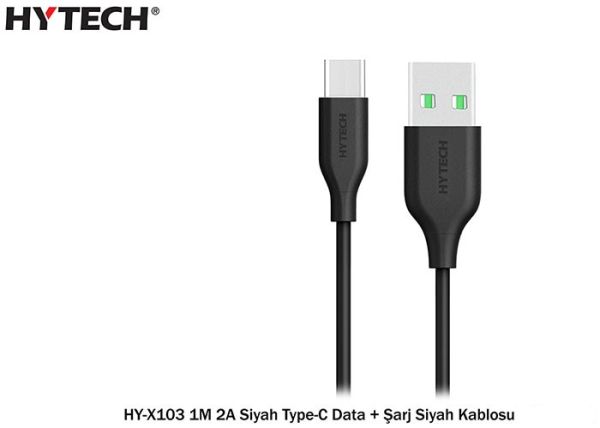 Hytech-HY-X103-1M-2A-Type-C-Data+Şarj
