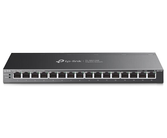 TP-LINK Omada TL-SG116P 16-P 16-PortGigabit Deskto