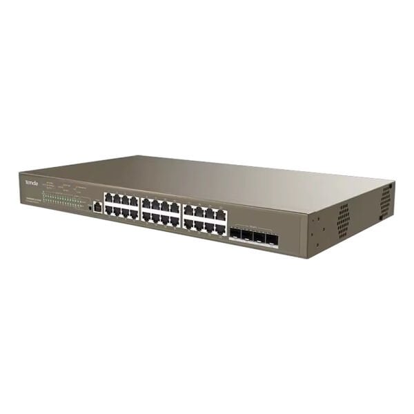 Tenda TEG5328XP-24-410W 24 Port PoE 4x SFP L3 Yönetilebilir Rack Switch