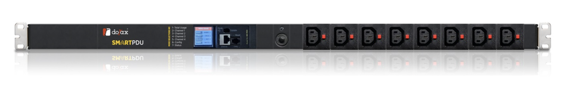 ZeroU 2xSchuko - 20xC13 - 4xC19 Kilitli Soketli, 4x16A Buton Sigortalı Smart PDU