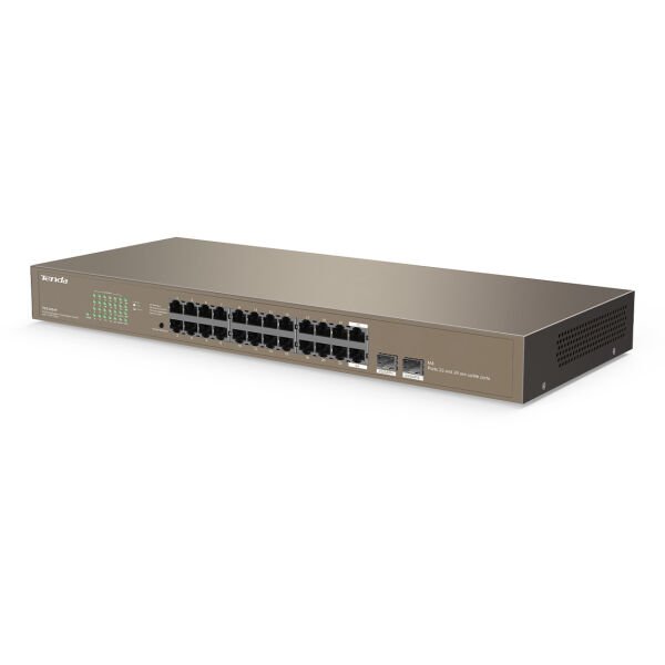 TENDA TEG1024F 24 PORT 10/100/1000 2 X SFP YONETILEMEZ RACK MOUNT SWITCH
