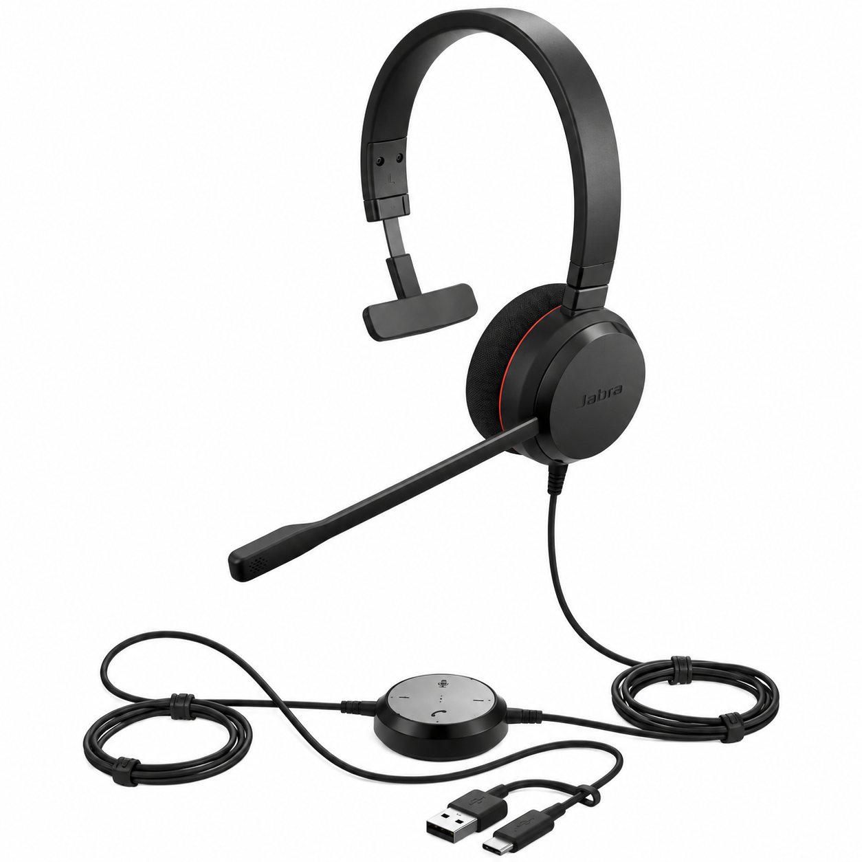 Jabra Evolve 20 Mono USB-C/A MS Mikrofonlu Kulak Üstü Kulaklık