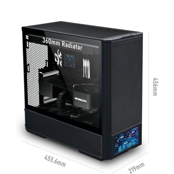 LIAN LI LANCOOL 207 DIGITAL 4x FAN MID-TOWER SİYAH ATX KASA G99.LAN207DX.00