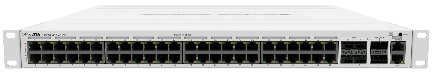 CRS354 48Port Gigabit -4SFP Plus(10G)-2QSFP(40G)-RackMount