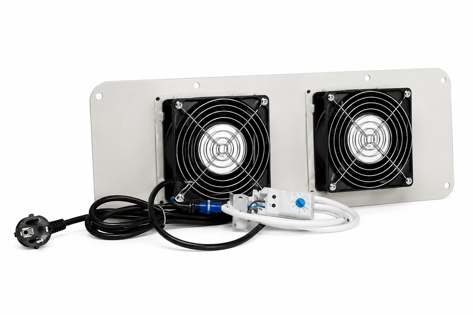 SAFEbox-B Duvar Tipi Kabinet için İkili Fan modulü thermostatlı, filtreli
