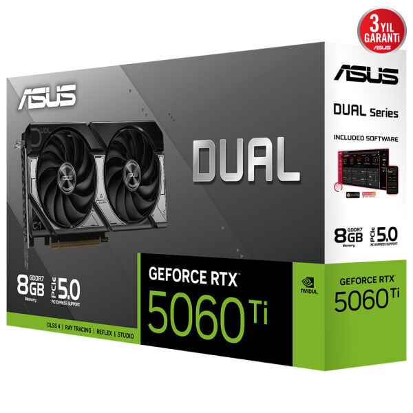 ASUS DUAL-RTX5060TI-8G RTX5060TI 8GB DDR7 128Bit 3xDP/1xHDMI