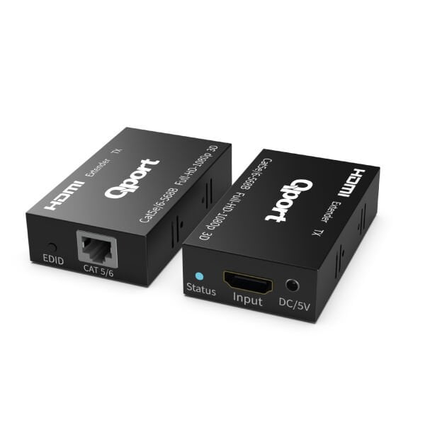 QPORT Q-HEX3 CAT6 60MT (2Lİ) HDMI EXTENDER